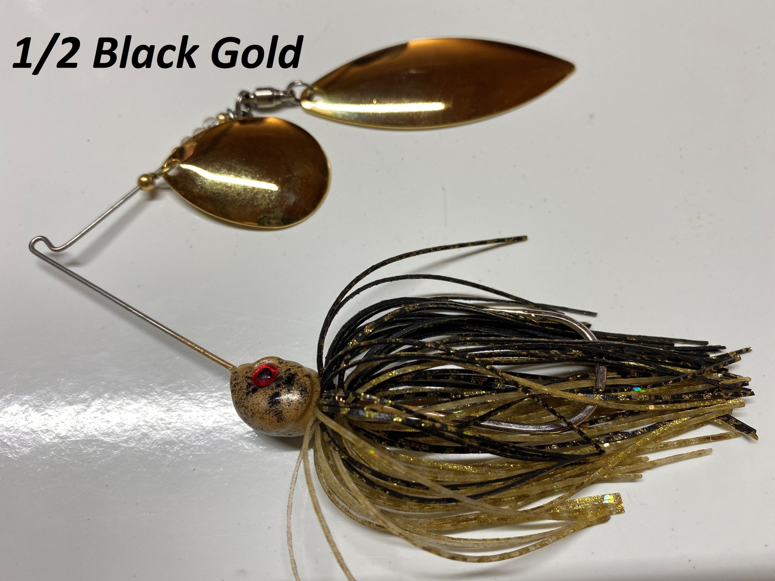 1/2 Black Gold Spinner Bait – Adrenaline Tackle Company 217-502-6880